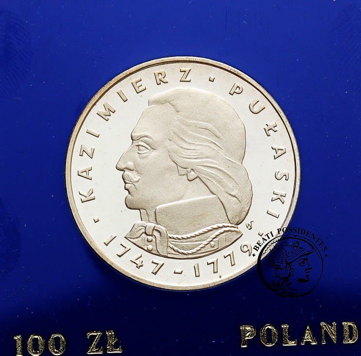 Polska PRL 100 złotych 1976 Pułaski st. L