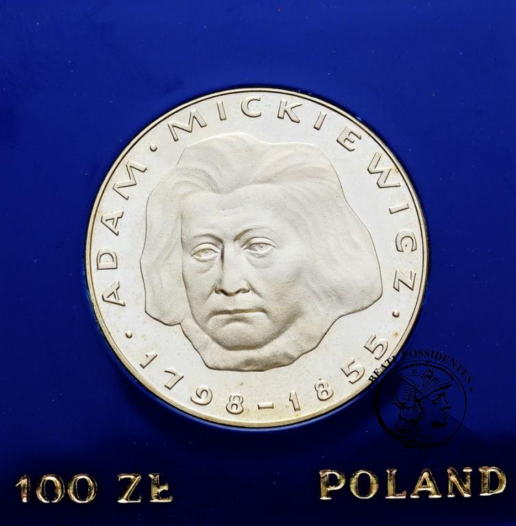 Polska PRL 100 złotych 1978 Adam Mickiewicz st. L