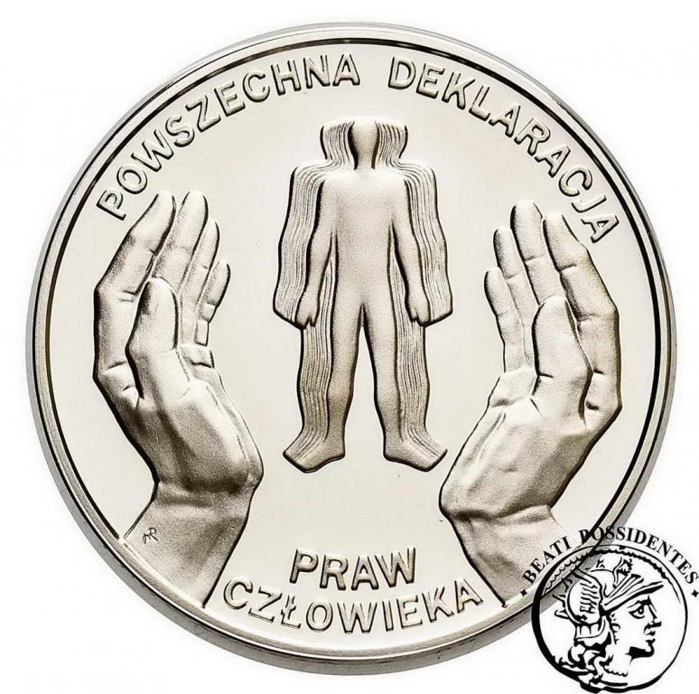III RP 10 złotych 1998 Prawa Człowieka st.L