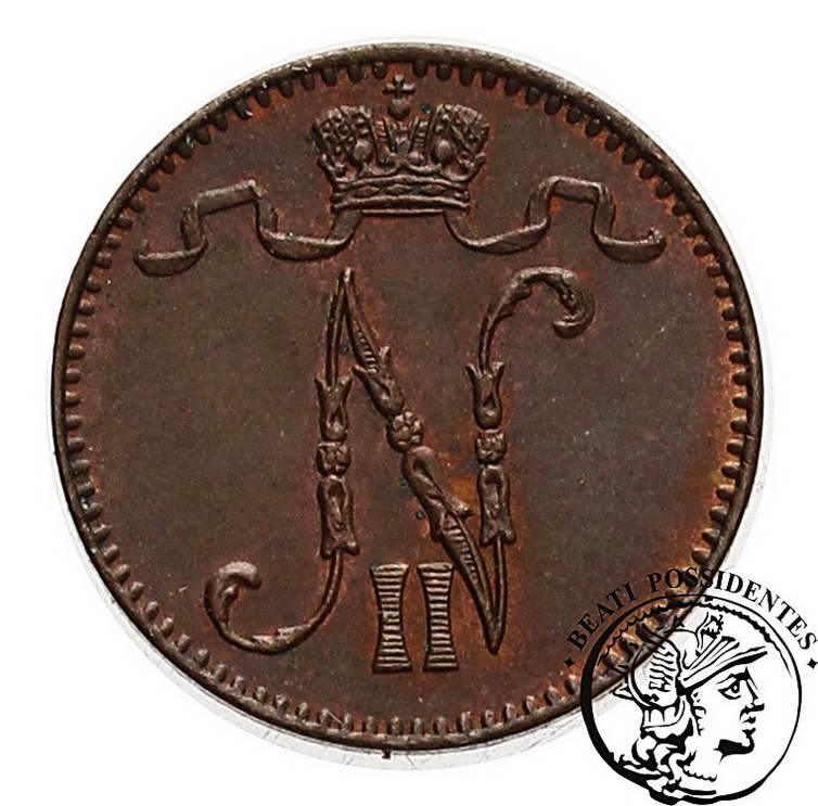 Finlandia 1 Penni 1899 Mikołaj II st. 1