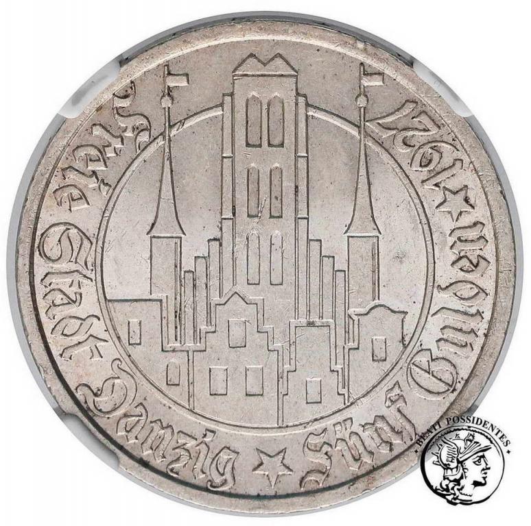W M Gdańsk 5 Guldenów 1927 NGC MS62