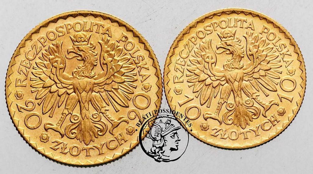 Polska 10 i 20 złotych 1925 Chrobry st. 2+/1-
