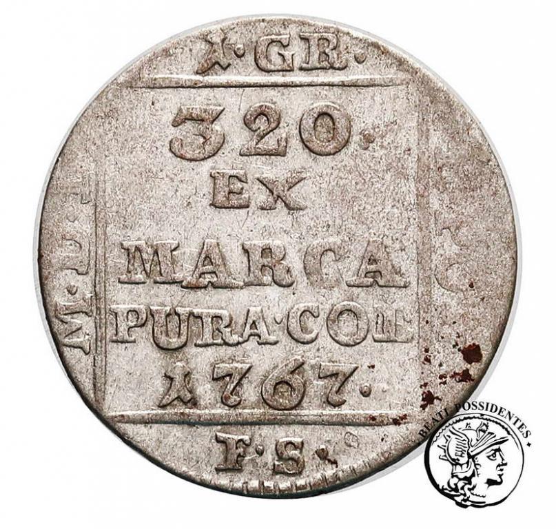 Polska St A Poniatowski grosz srebrny 1767 st .3