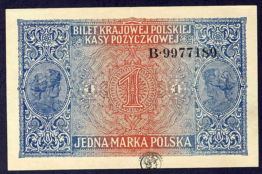 Polska 1 Marka Polska Jenerał 1916 ser. B st.2