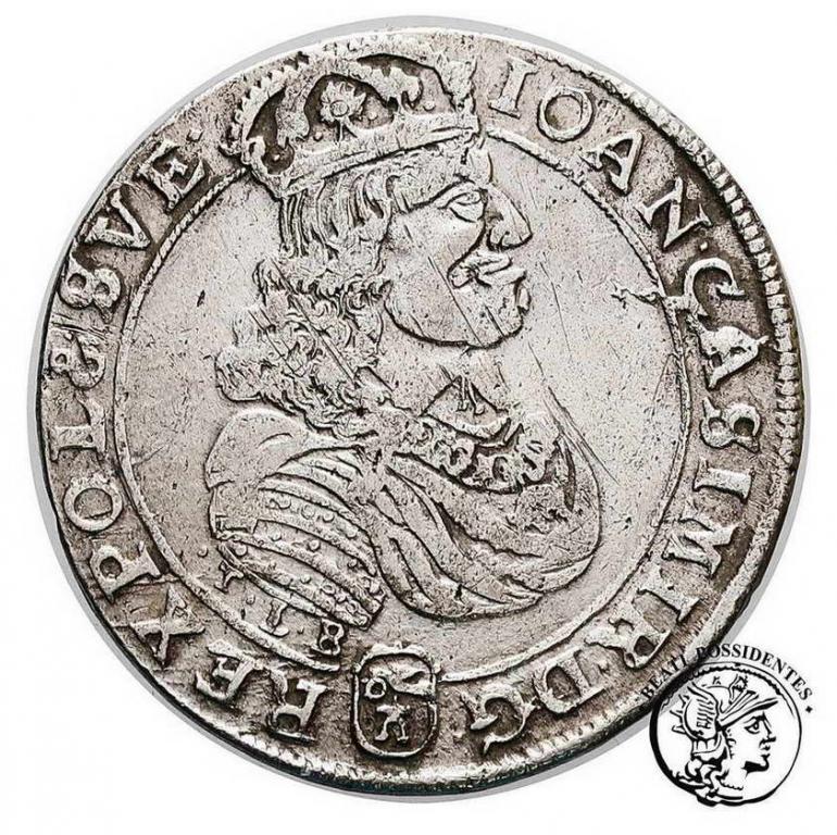 Polska Jan Kazimierz ort kor 1668 Kraków st. 3