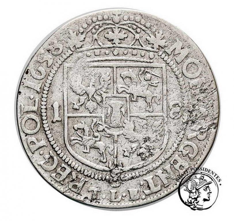 Polska Jan Kazimierz ort kor 1658 Kraków st. 3-