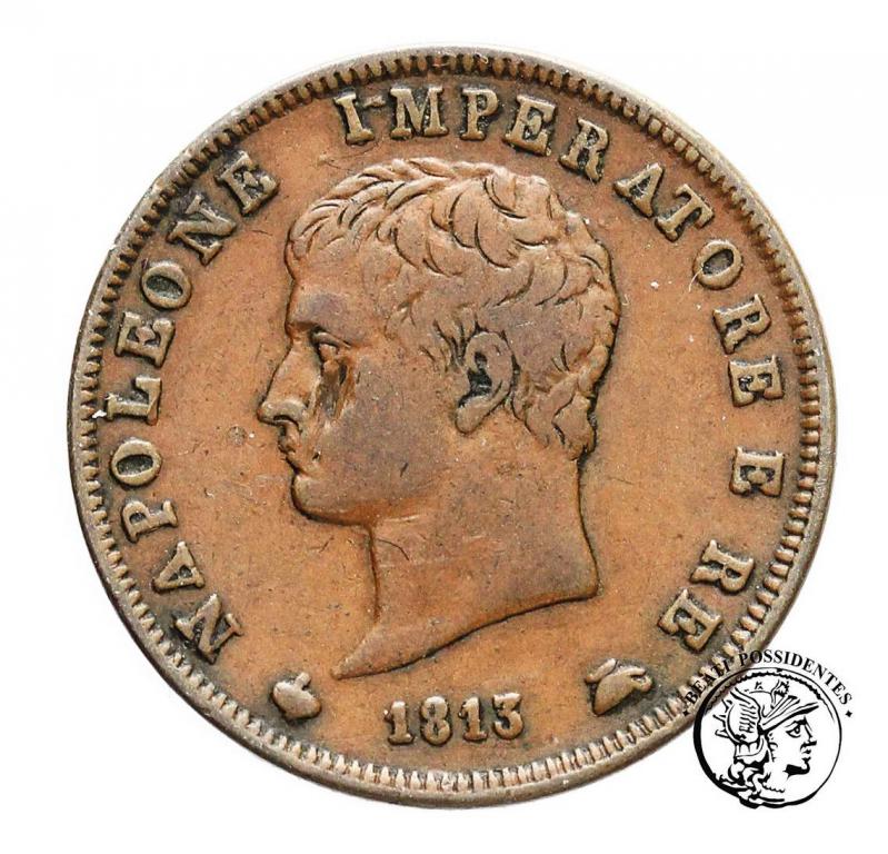 Włochy Król Napoleon I soldo 1813 M st.3