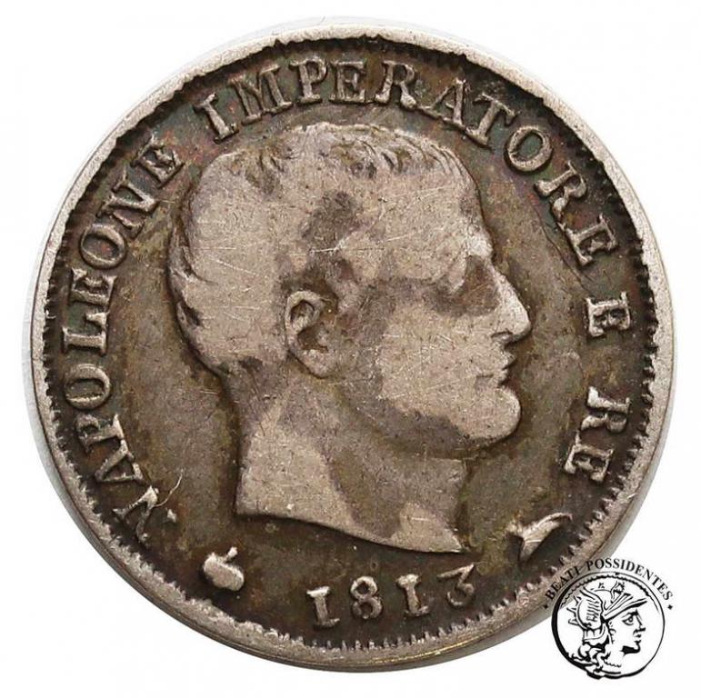 Włochy Król Napoleon I 5 soldów 1813 M st.3+