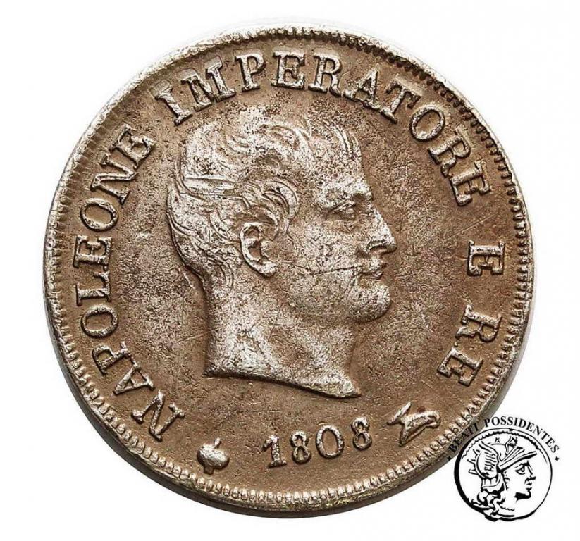 Włochy Król Napoleon I 10 soldów 1808 M st.3