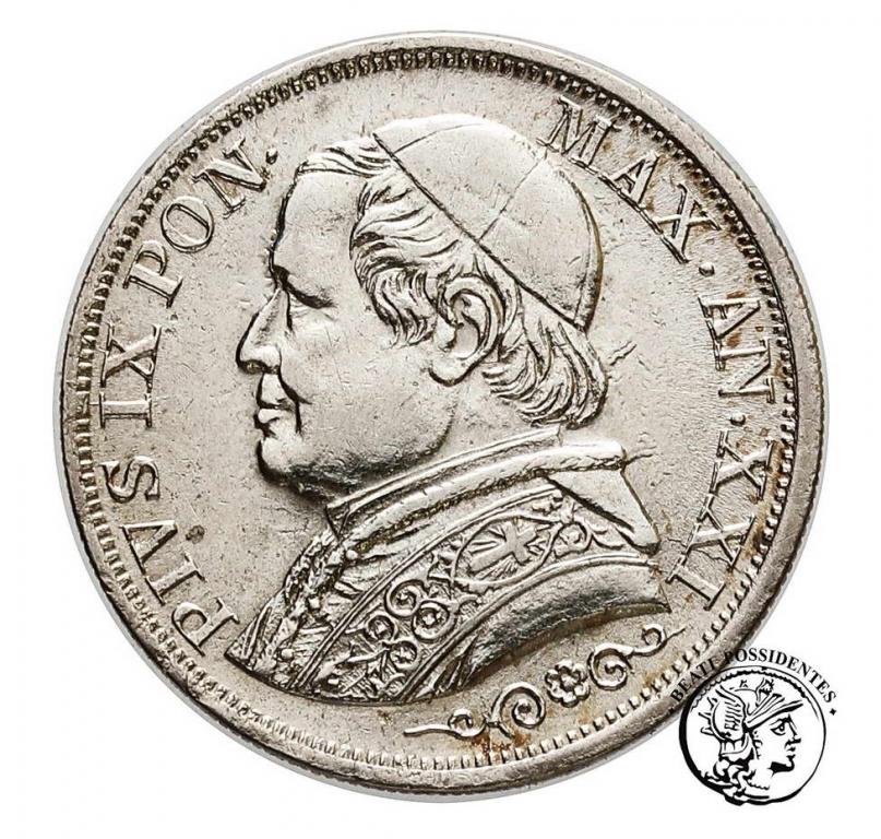 Watykan 1 Lira 1866 An XXI Pius XI st.3/3-