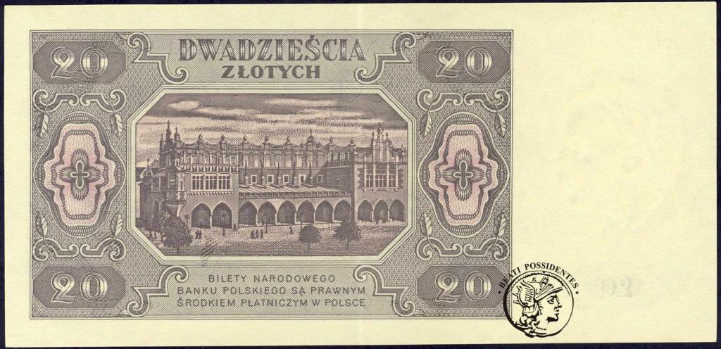 Polska 20 złotych 1948 KE st. 2-