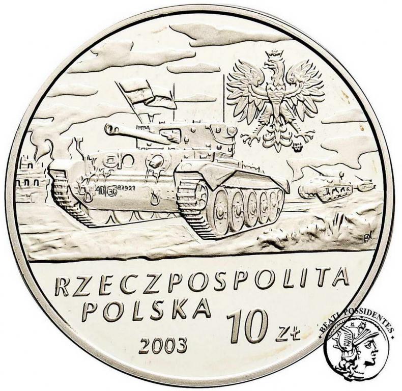 Polska III RP 10 zł 2003 Stanisław Maczek st. L/L-