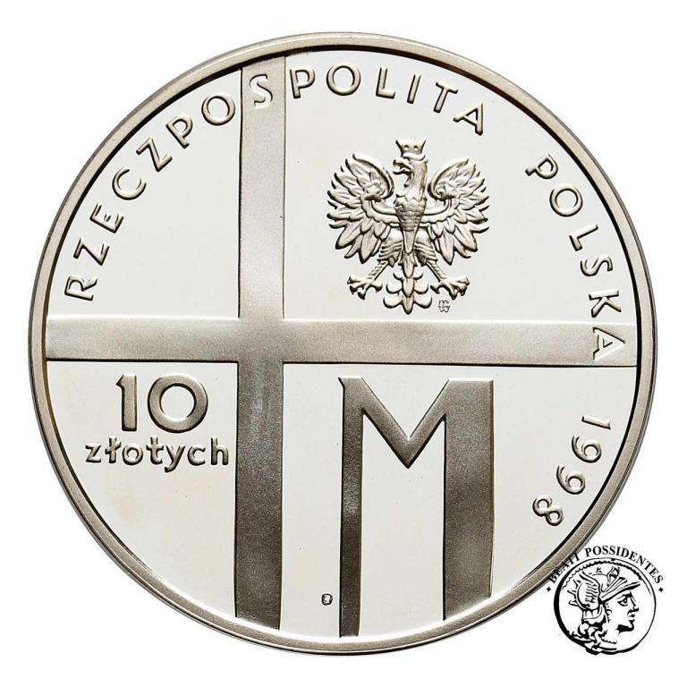 Polska III RP 10 zł JP II Pontyfikat 1998 st. L