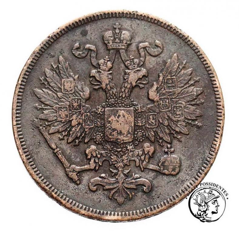 Rosja 2 kop Aleksander II 1860 Warszawa st. 3/3-