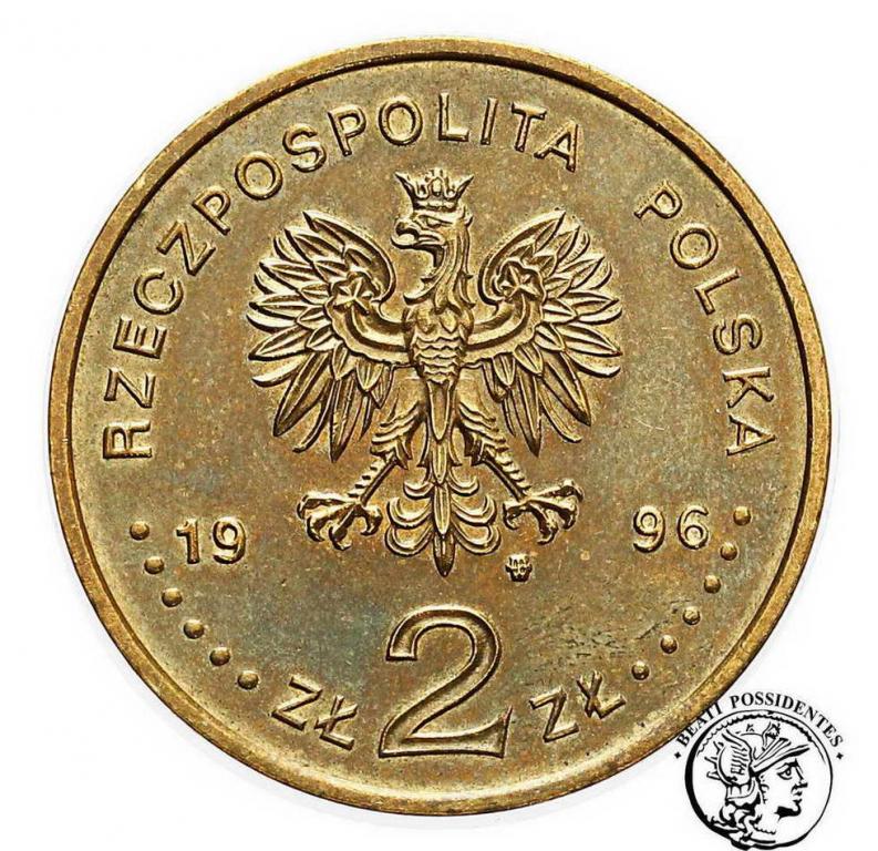 Polska III RP 2 złote 1996 Zygmunt August st. 2+