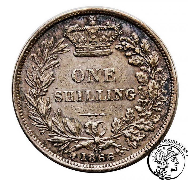 Wielka Brytania 1 shilling 1866 st.3