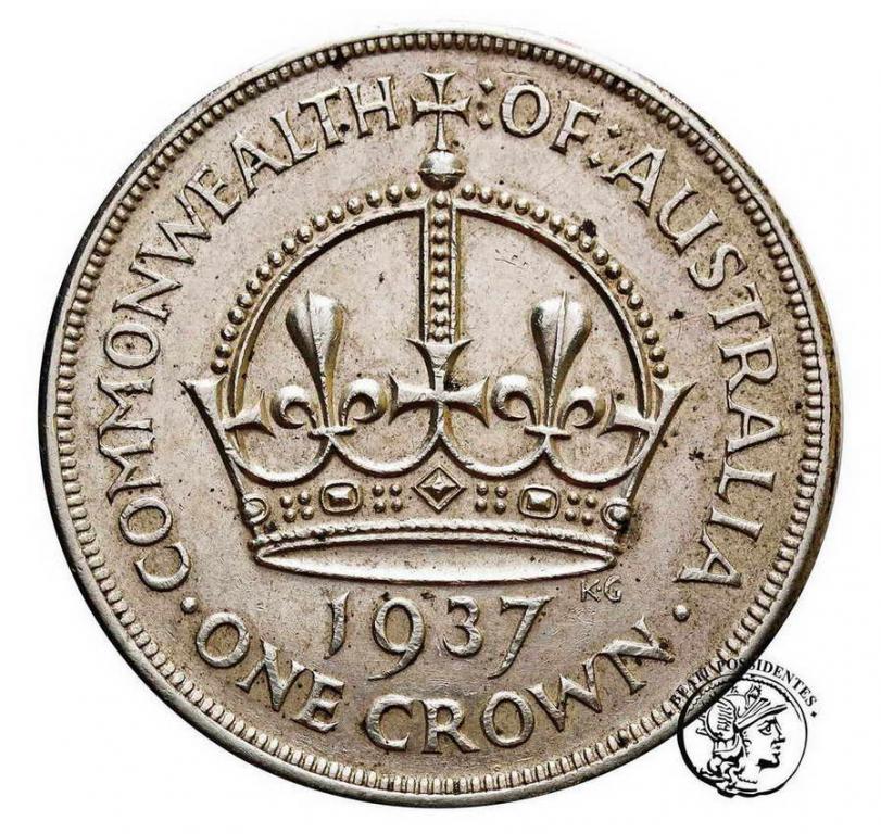Wielka Brytania 1 crown 1937 st.3