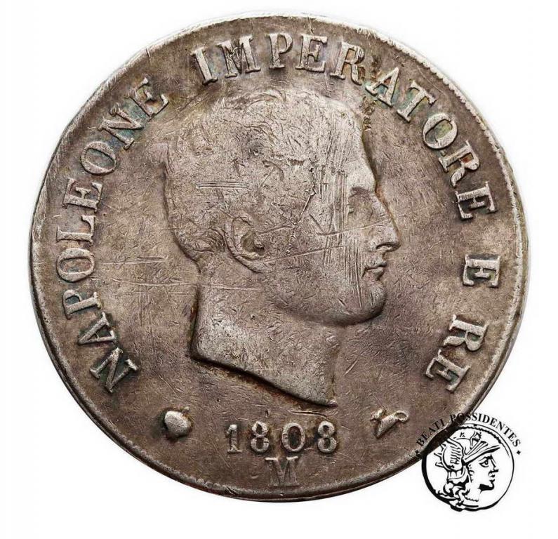 Włochy 5 Lire 1808 M Napoleon I st.4