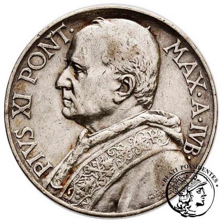 Watykan 10 Lire 1933-4 Pius XI st. 2-