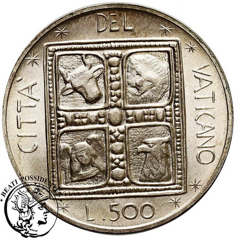 Watykan 500 Lire 1977 Paweł VI st.1