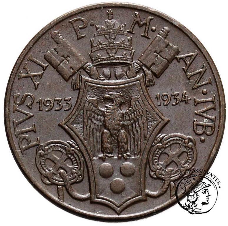 Watykan 10 centesimi 1933/34 Pius XI st. 1-