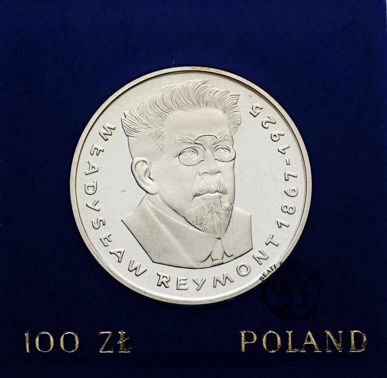 Polska PRL 100 złotych 1977 W. Reymont st. L