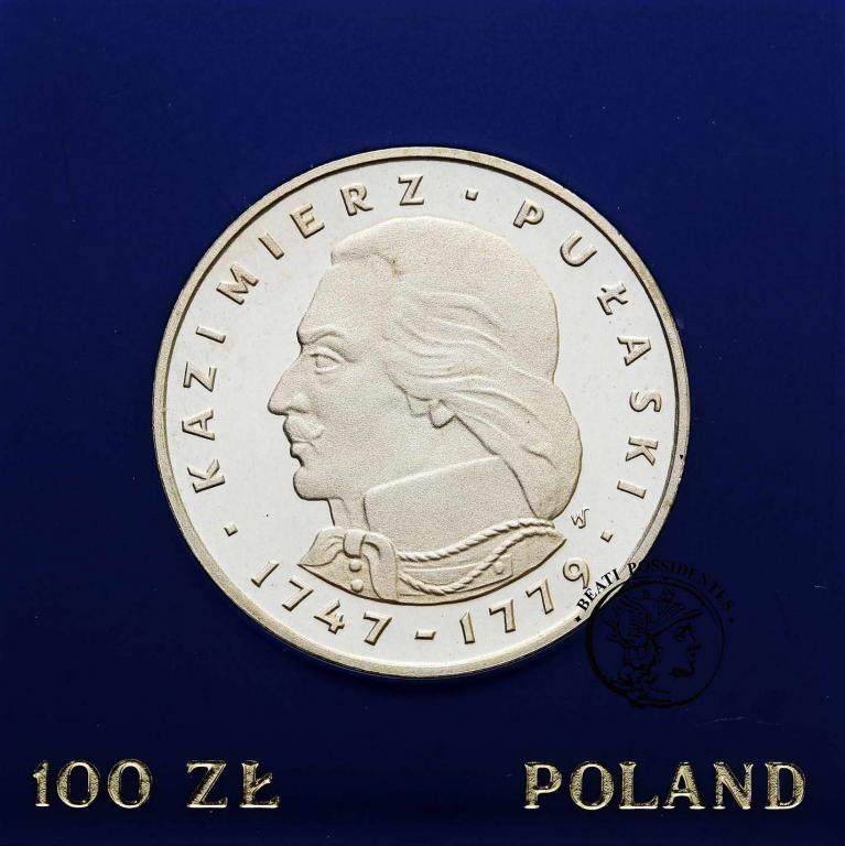 Polska PRL 100 złotych 1976 Kazimierz Pułaski st.L