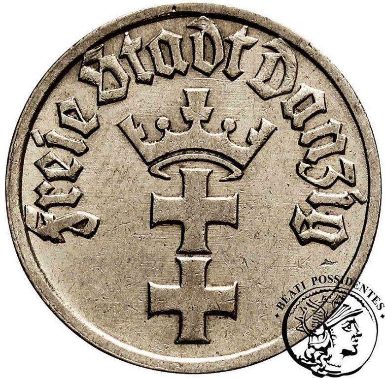 Polska Wolne Miasto Gdańsk 1/2 Gulden 1932 st.3