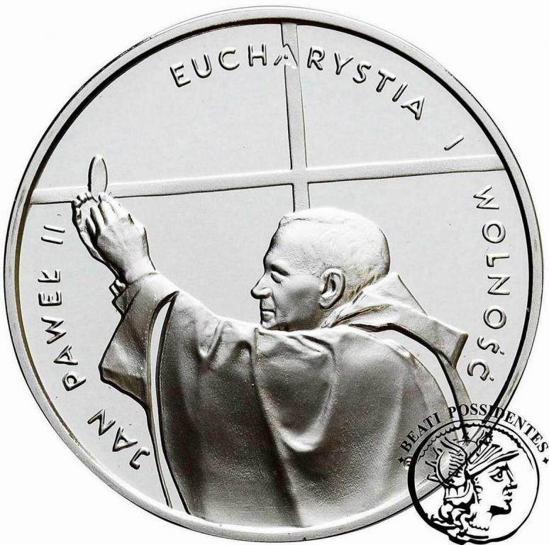Polska III RP 10 zł JP II Eucharystia 1997 st. L
