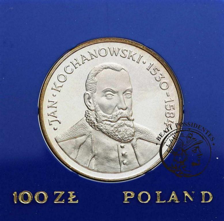 Polska PRL 100 złotych 1980 Kochanowski st.L/L-