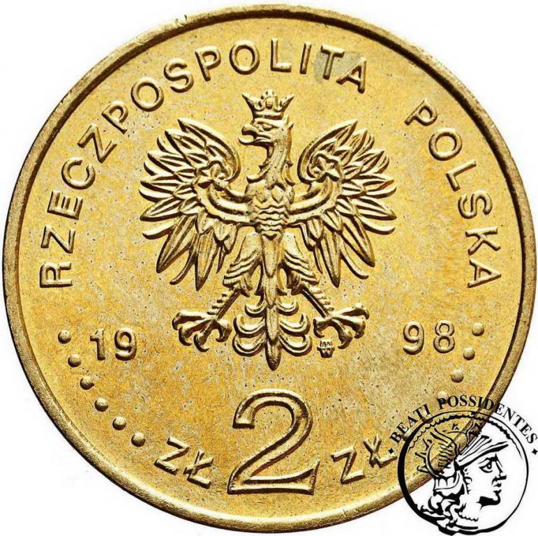 Polska 2 złote 1998 Zygmunt III Waza st. 1