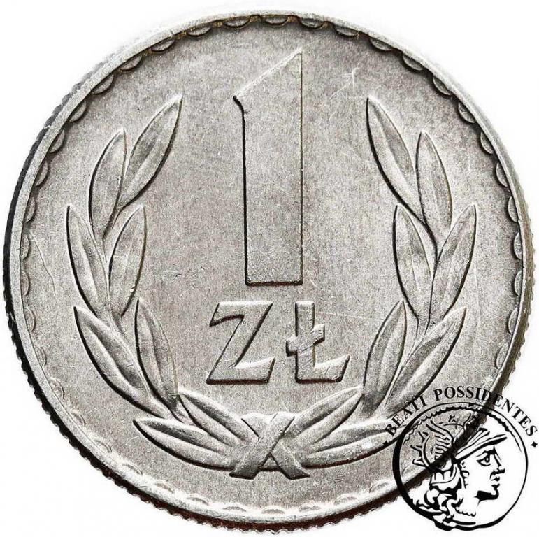 Polska 1 złoty 1967 aluminium st. 1/1-