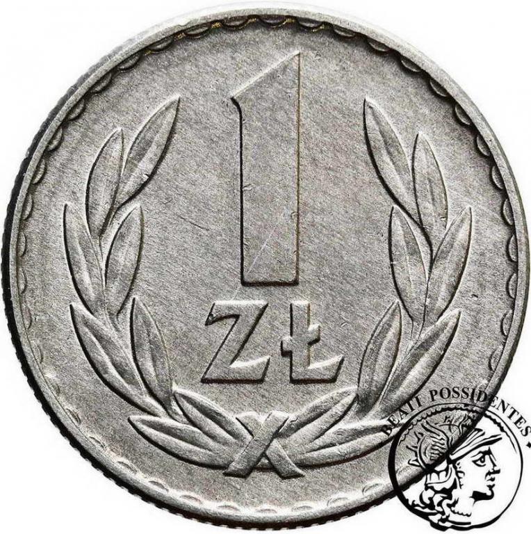 Polska 1 złoty 1968 aluminium st. 1/1-