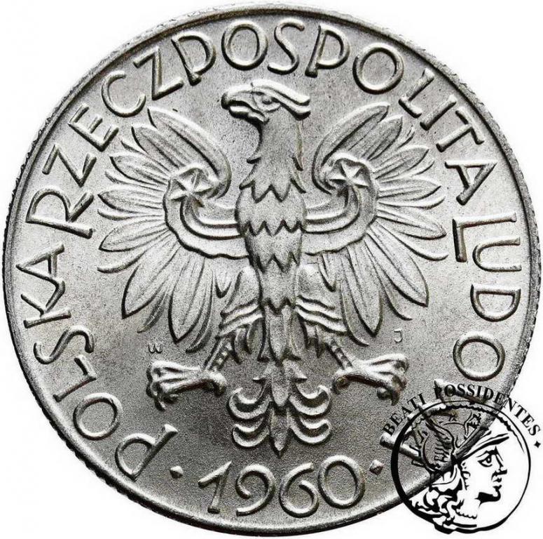 Polska 5 złotych 1960 Rybak st. 1/1-
