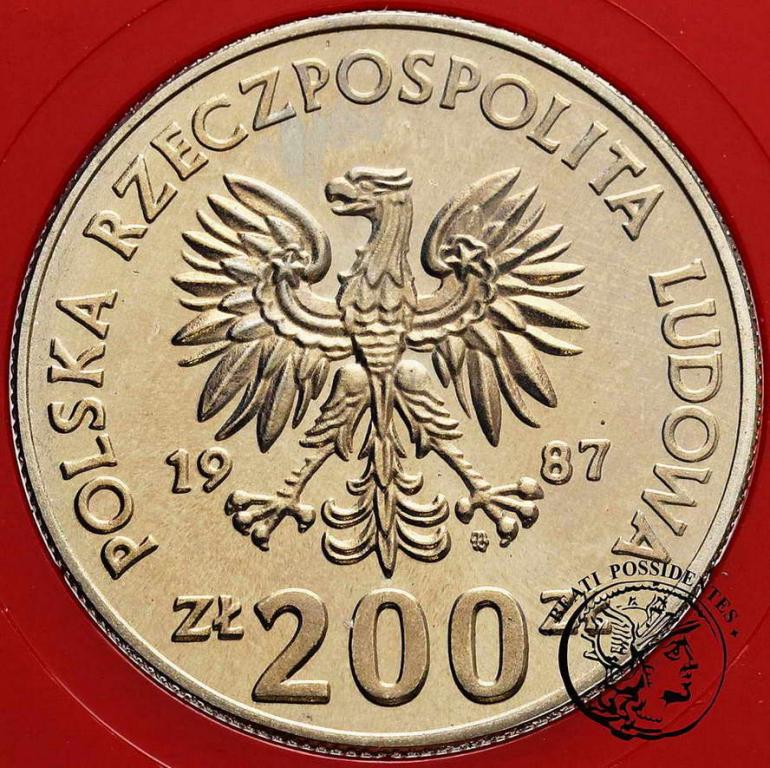 PRÓBA CuNi 200 złotych 1987 Tenisistka st. L