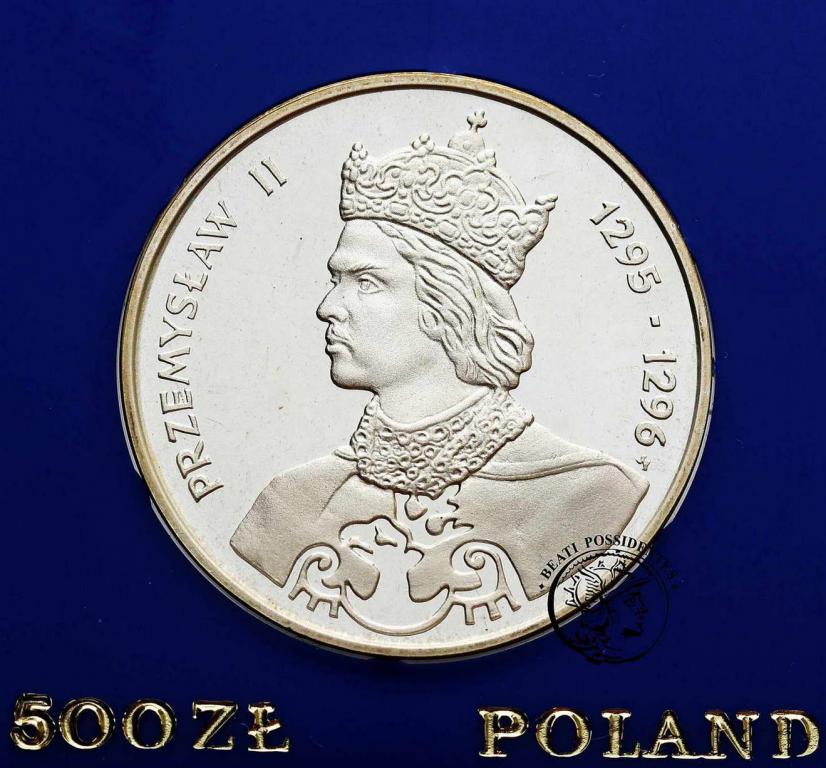 Polska 500 złotych 1985 Przemysław II st. L