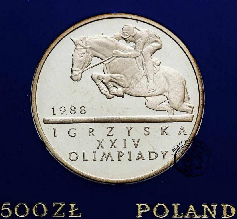 500 złotych 1987 Igrzyska Olimp. Seul st. L/L-