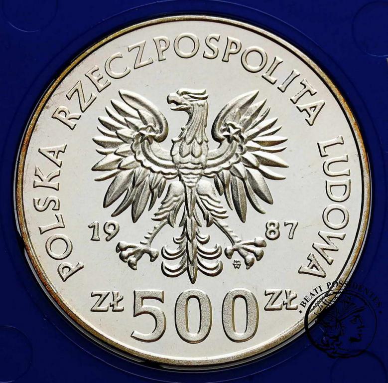 Polska 500 złotych 1987 UEFA 1988 st. L