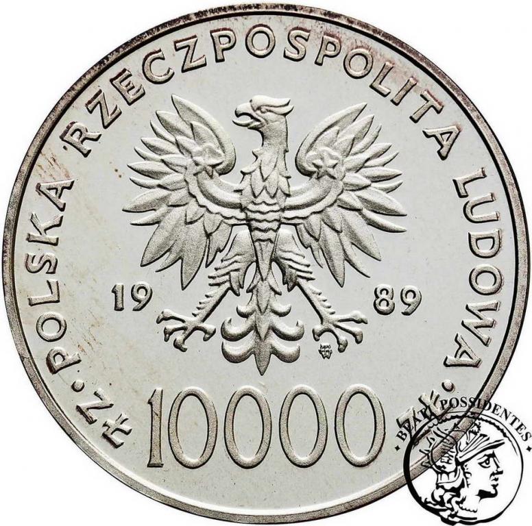 Polska 10000 zł 1989 Jan Paweł II (na kratce) st.L
