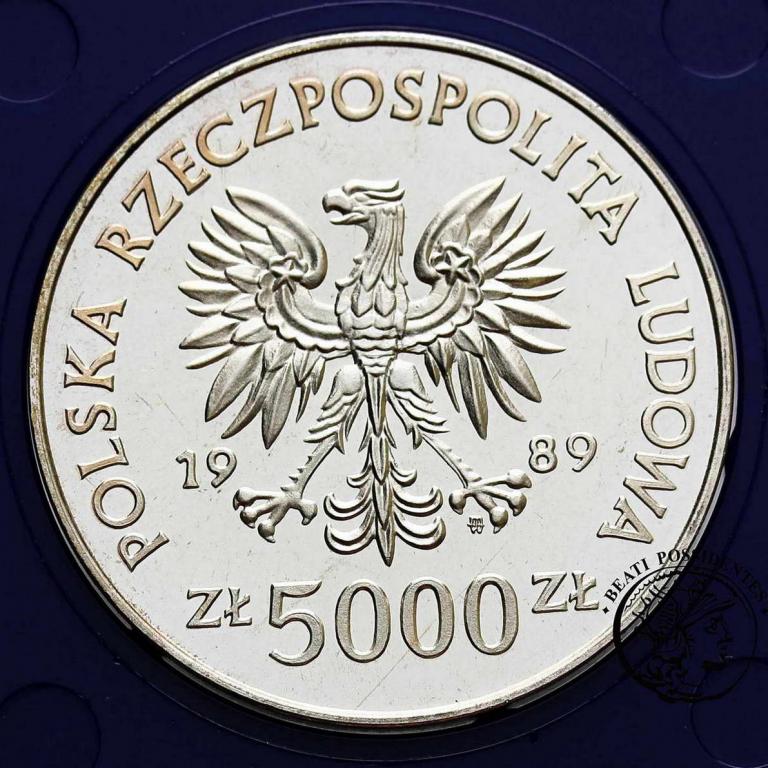 Polska 5000 złotych 1989 Westerplatte st. L