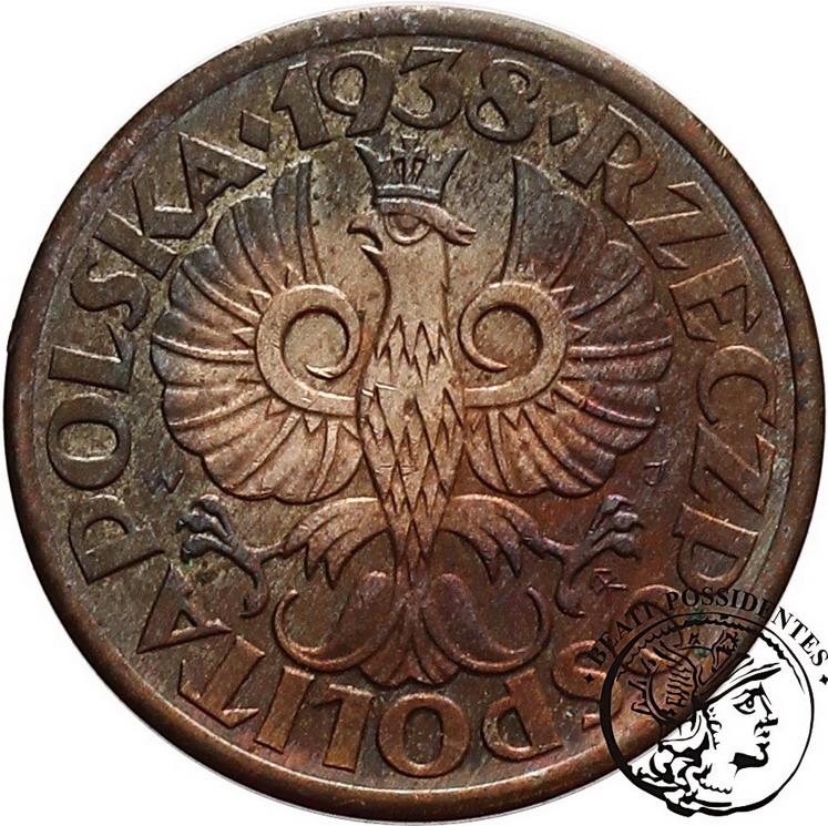 Polska II RP 1 grosz 1938 st. 1