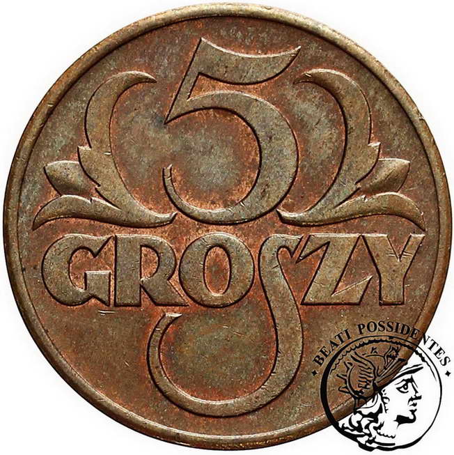 Polska II RP 5 groszy 1939 st. 1-