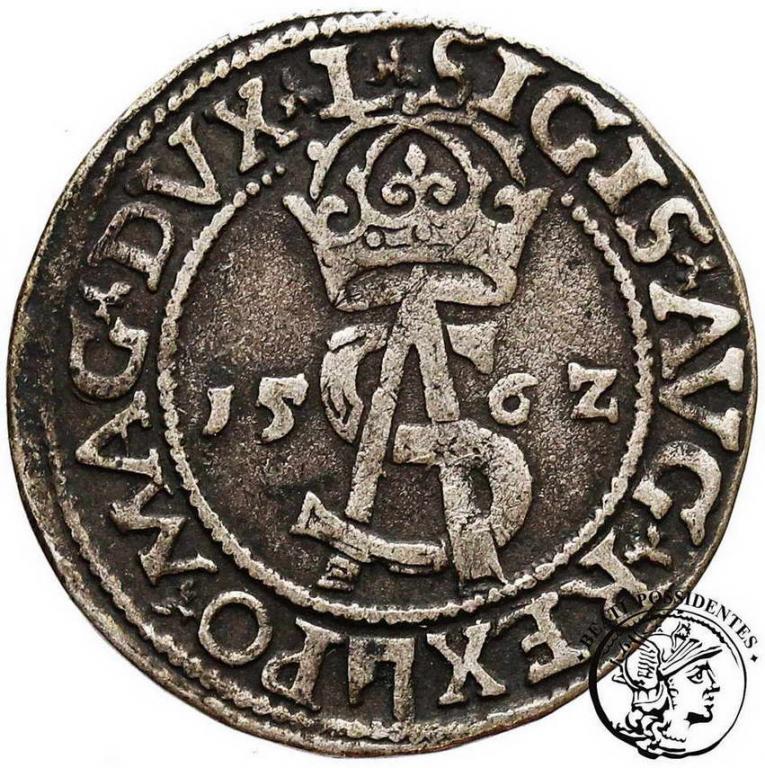Polska Zygmunt II August trojak lit 1562 st. 3