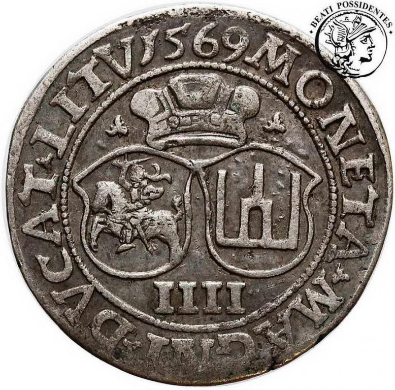 Polska Zygmunt II August czworak lit 1569 st. 3