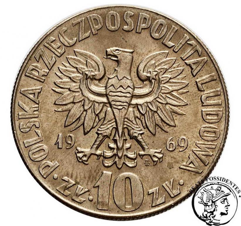 Polska PRL 10 zł Mikołaj Kopernik 1969 st. 1/1-