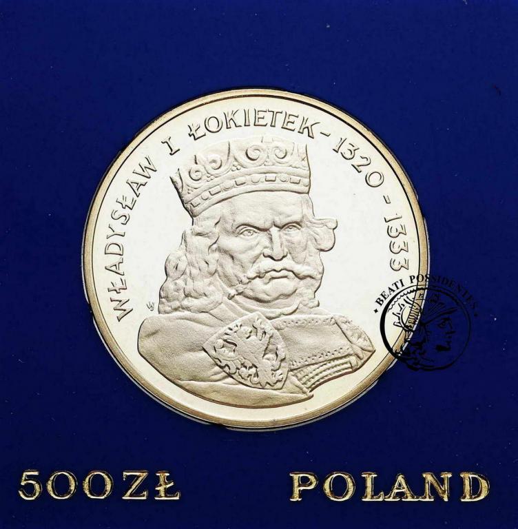 Polska PRL 500 zł 1986 Władysław I Łokietek st.L-