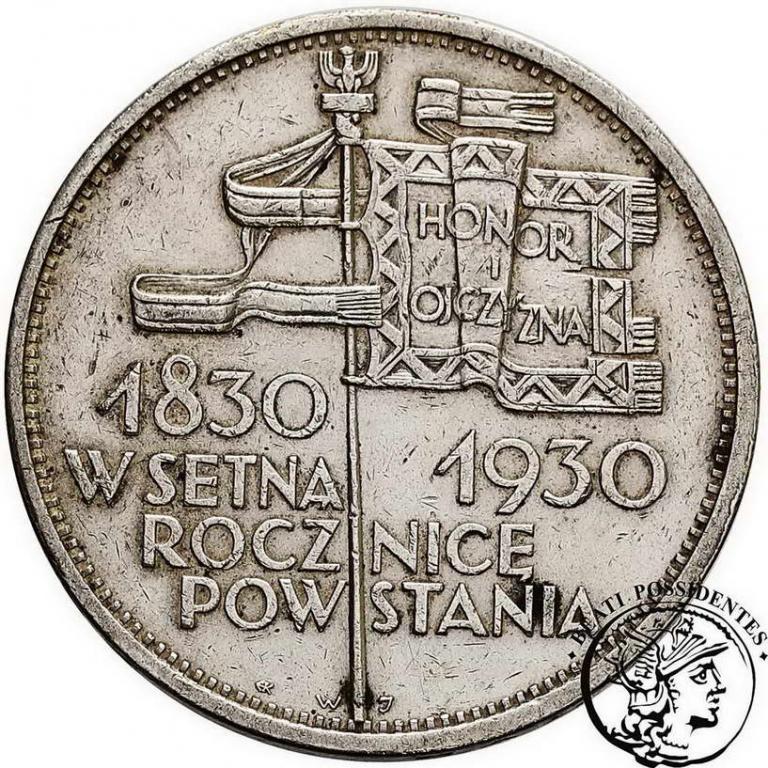 Polska 5 złotych 1930 Sztandar st. 3+
