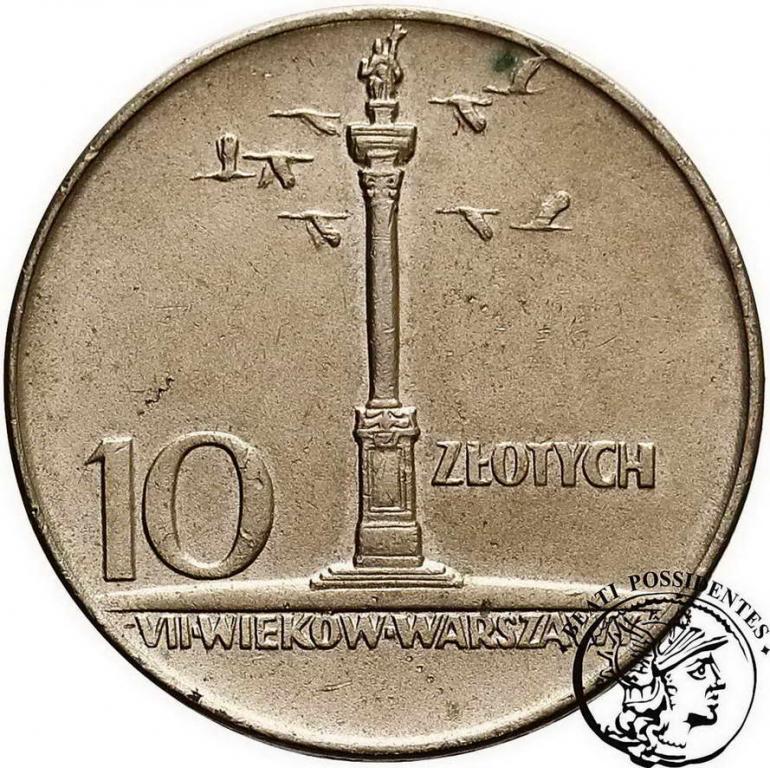 Polska 10 złotych 1966 mała kolumna st. 2-