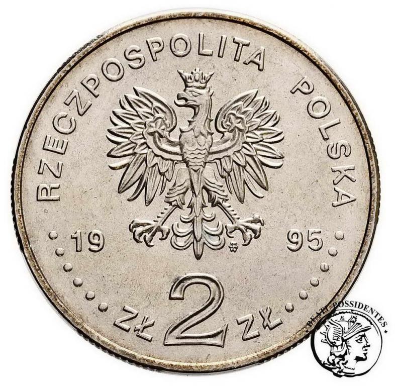 Polska III RP 2 złote 1995 Ateny zapaśnicy st.1/1-