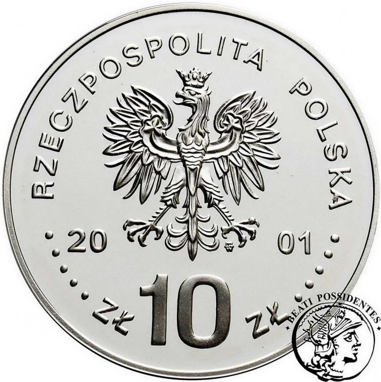 III RP 10 zł 2001 Jan III Sobieski półp. st.L